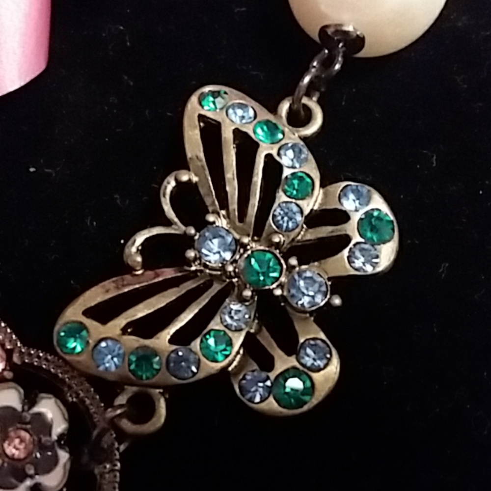Anna Sui for Betsey Johnson Butterfly Necklace